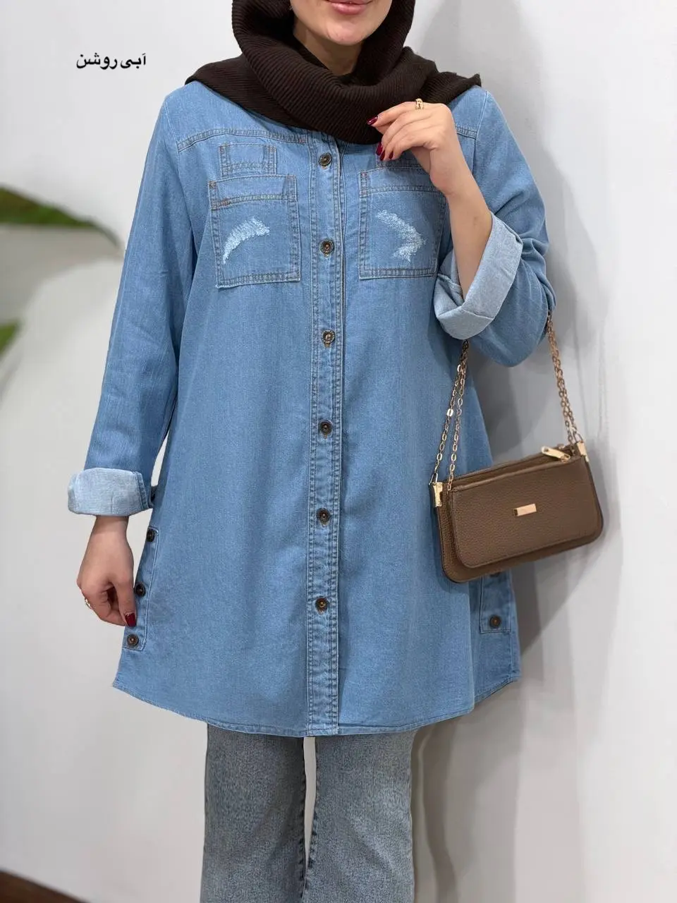 مانتو جین کاغذی ندا